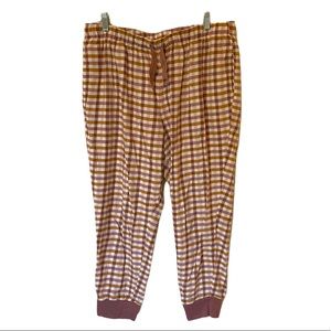 Women’s Old Navy Plaid Printed Jogger Pants Size Large